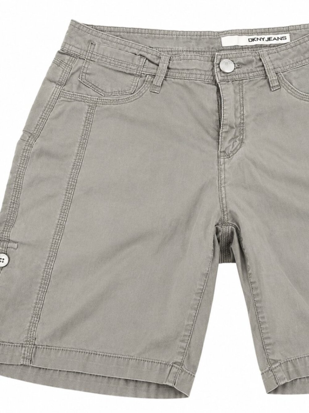DKNY Jeans | Light Gray Utility Shorts | Size 4/S For Women's